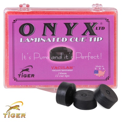 Наклейка для кия Tiger Onyx Ltd 14мм Medium