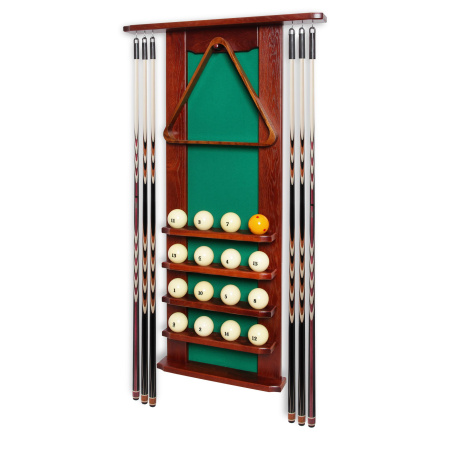 Киевница настенная Шале с подвесами, массив дуба (коричневая)