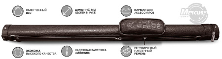 Тубус Mercury PERFECT 1x1 c карманом, коричневый