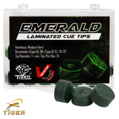 Наклейка для кия Tiger Emerald 14мм Medium/Hard