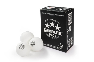 Мячи Gambler p40+ ball, 6 шт.