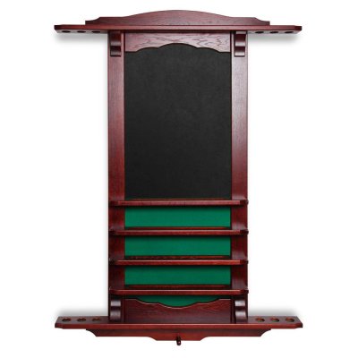 Киевница настенная Византия для 6 киев, c грифельной доской, массив дуба (махагон)