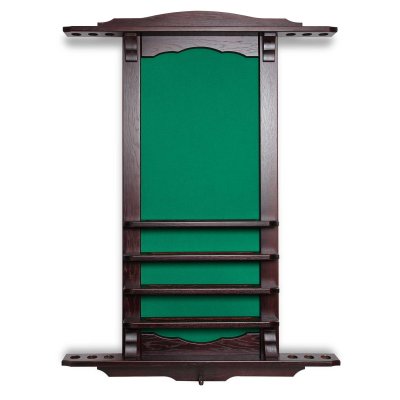 Киевница настенная Византия для 6 киев, массив дуба (темно-коричневая)