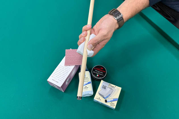 Чистка кия + покрытие шелаком