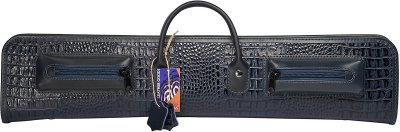 Чехол для 3-х составных киев Галактика Кроко 1x1, ручная работа, натуральная кожа, синий