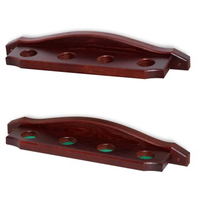 Киевница настенная Палермо-4 для 4 киев, массив дуба (махагон)