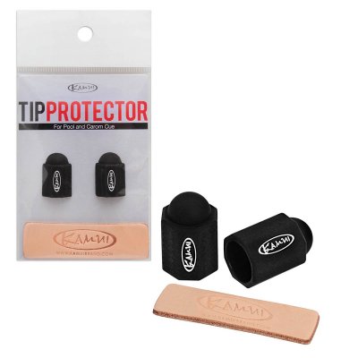 Набор для защиты бильярдной наклейки Kamui Tip Protector +Tip Burnisher 11.5-13мм черный 1 шт.