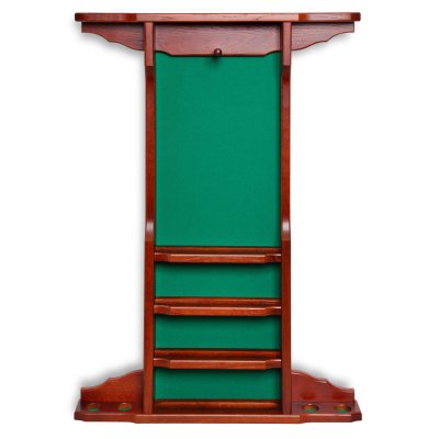 Киевница настенная Александрия для 4 киев, массив дуба (коричневая)