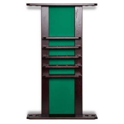 Киевница настенная Турин для 4 киев, массив дуба (темно-коричневая)