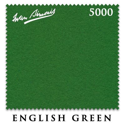 Сукно Iwan Simonis 5000 Snooker 193см English Green