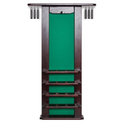 Киевница настенная Шале с подвесами, массив дуба (темно-коричневая)