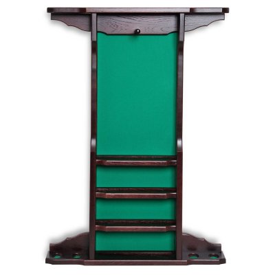 Киевница настенная Александрия для 4 киев, массив дуба (темно-коричневая)