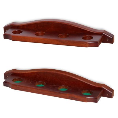 Киевница настенная Палермо-4 для 4 киев, массив дуба (коричневая)