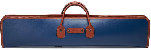 Чехол для 3-х составных киев Галактика 1x1, ручная работа, натуральная кожа, синий/коричневый