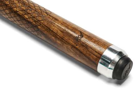 Кий Корона 8-ми перьевая, с гравировкой, Палисандр, Черный граб, Падук, Лимонник, Граб (А. Руднев)