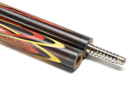 Кий Цветок, напряженный запил, с удлинителем, Лайсвуд, Черный граб, Желтый граб, Падук, Граб (А. Вараксин)