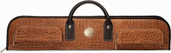 Кейс Романа Королева для 3-х составного кия с удлинителем, натуральная кожа, бежевый