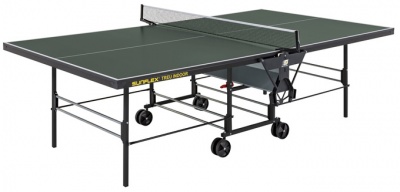 Теннисный стол тренировочный Sunflex True Indoor (Зеленый)