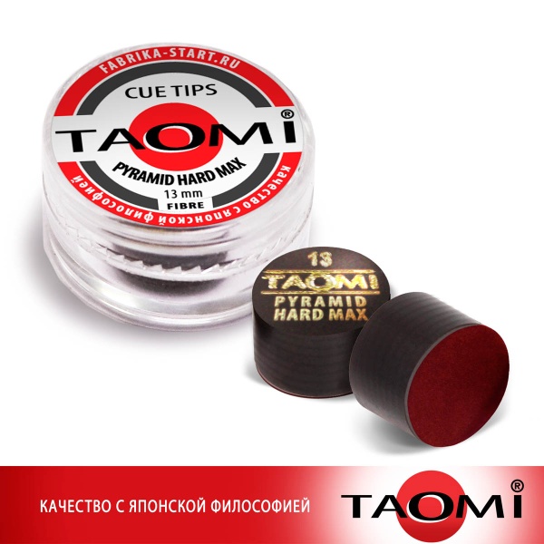 Наклейка для кия Tao-mi с фиброй 13мм Pyramid Hard Max 1шт.