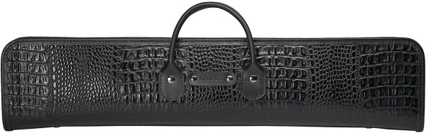 Чехол для 3-х составных киев Галактика кроко 1x1, ручная работа, натуральная кожа, черный