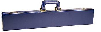 Кейс Престиж для 3-х составного кия Синий, натуральная кожа