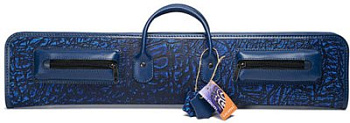 Чехол для 3-х составных киев Галактика экзотик 1x1, ручная работа, натуральная кожа, синий