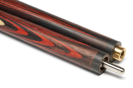 Кий Арбалет с гравировкой, Пламенный эбен, Падук, Граб (Р. Королев)