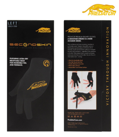 Перчатка Predator Second Skin Black/Yellow левая XXS/S/M/L/XL/XXL