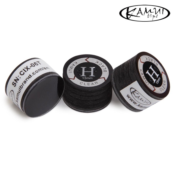 Наклейка для кия Kamui Clear Black 13мм Hard