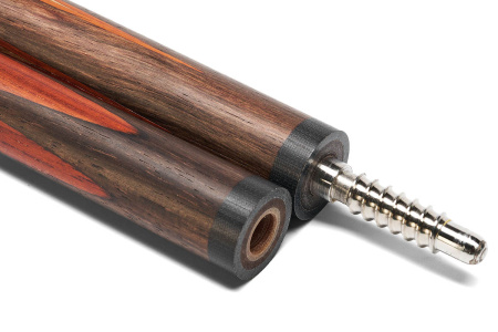 Кий Цветок, с гравировкой, Макасар, Падук, Зебрано, Граб (А. Беляев)