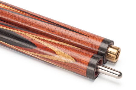 Кий Цветок 8 лучей, с гравировкой, Блудвуд, Эбен, Лимонник, Граб (Р. Королев)