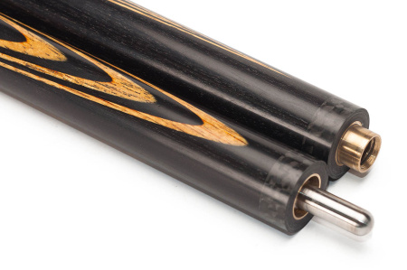 Кий Классика 6/8, с гравировкой, Черный граб, Амарило, Граб (Р. Тропин)