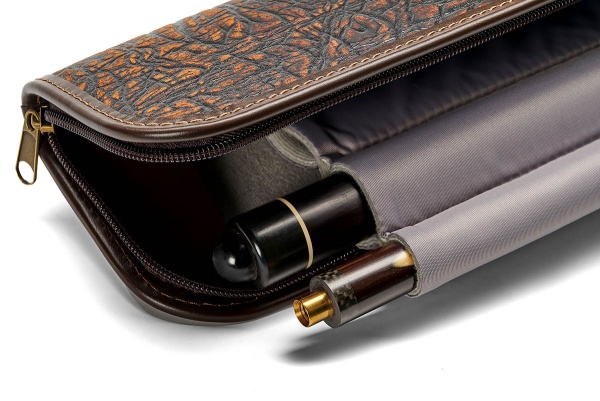 Чехол Галактика экзотик с ремнем 1x1, ручная работа, натуральная кожа, коричневый