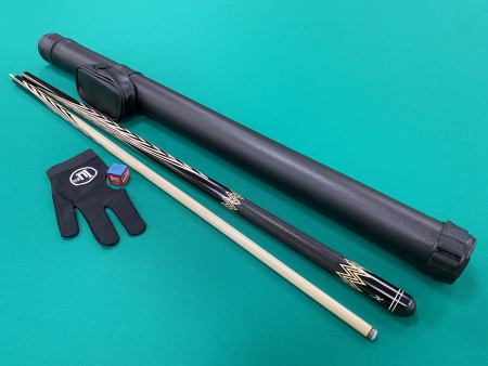 Кий Арлекин  с гравировкой, Черный граб, Граб (С. Каюков)