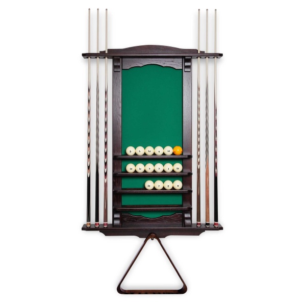 Киевница настенная Византия для 6 киев, массив дуба (темно-коричневая)