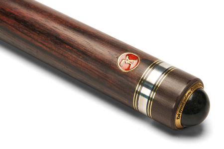 Кий Корона 8-ми перьевая, с гравировкой И. Абрамова, Пламенный эбен, Граб (Р. Королев)