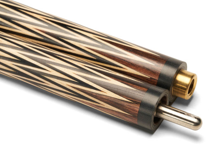 Кий Корона 8-ми перьевая, с гравировкой И. Абрамова, Пламенный эбен, Граб (Р. Королев)