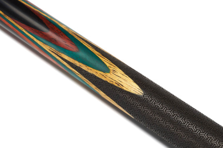 Кий Цветок с гравировкой, Черный граб, Падук, Лимонник, Граб (Р. Тропин)