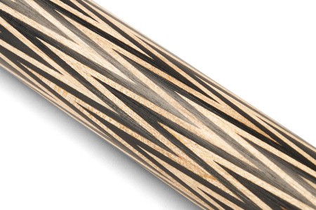 Кий Корона 8-ми перьевая, с 3D гравировкой, Эбен, Граб (Р. Королев)