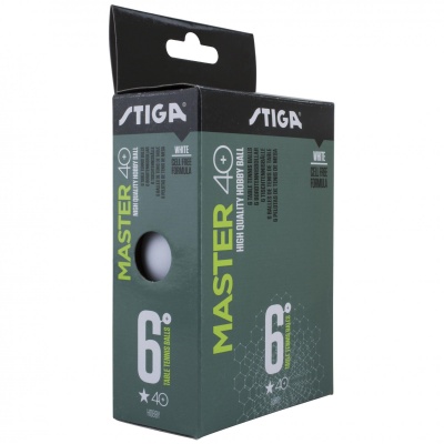 Мячи Stiga Master ABS * 40+ мм (белые)