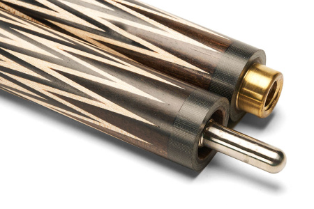 Кий Корона 8-ми перьевая, с 3D гравировкой, Эбен, Граб (Р. Королев)