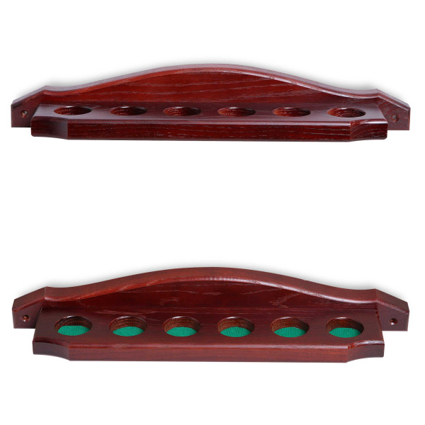 Киевница настенная Палермо-6 для 6 киев, массив дуба (махагон)