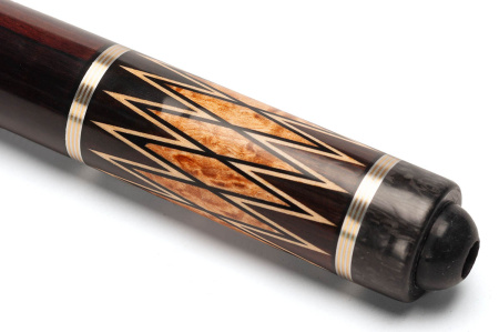 Кий Цветок 8 лучей, с удлинителем, Эбен, Граб (А. Половинкин)