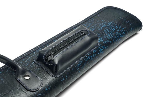 Чехол Галактика экзотик 1x1, ручная работа, натуральная кожа, синий