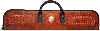 Кейс Романа Королева для 3-х составного кия с удлинителем, натуральная кожа, терракот