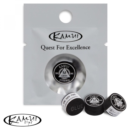 Наклейка для кия Kamui Pyramid Black 13мм Medium