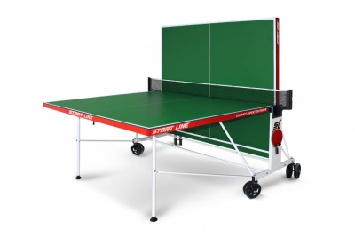 Теннисный стол Start Line Compact Expert Outdoor 4 с сеткой Green