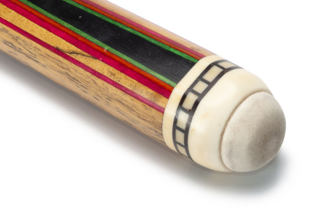 Кий Цветок 6 лучей, Лунный эбен, Макасар, Граб (Поповские кии)