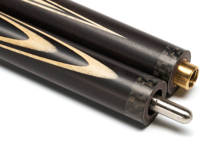 Кий Классика 6/8, с гравировкой, Черный граб, Граб (Р. Тропин)