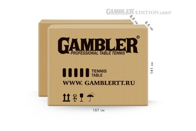 Теннисный стол Gambler Edition Light Indoor Blue